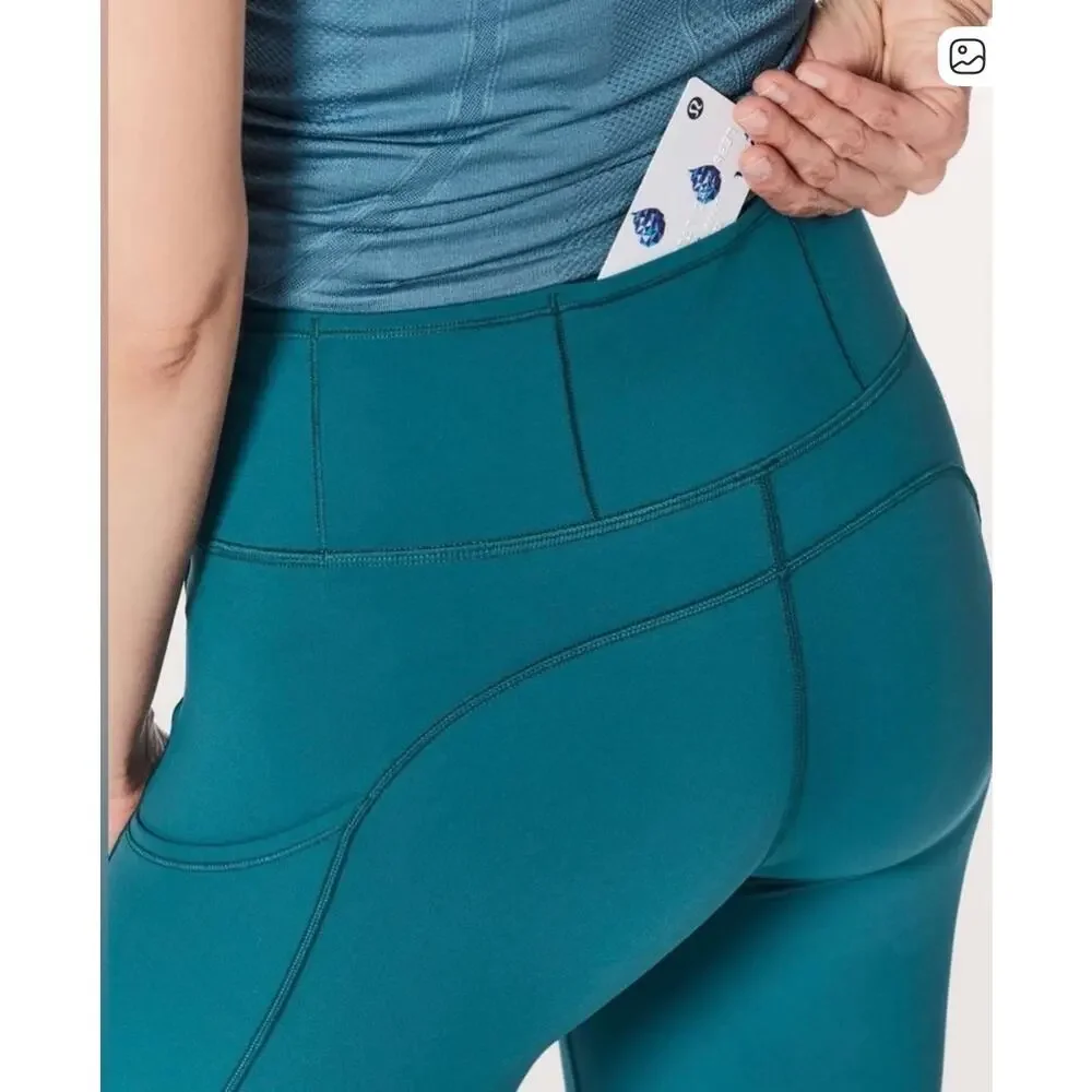 Lululemon Fast and Free High Rise Crop - Picture 2 of 8